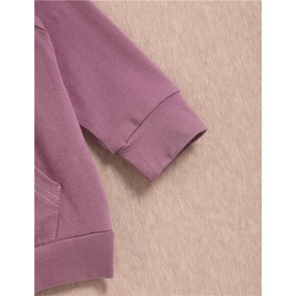 Baby Girl Fall Hoodie Tops Floral Pant with Cute Headband Baby Girl‎ Dresses - Picture 5 of 6